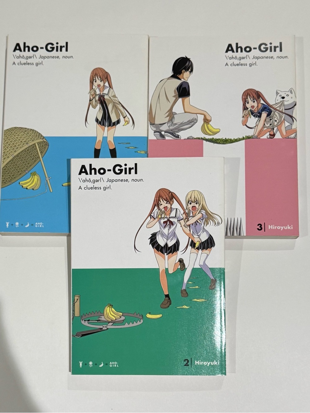 Manga paperback Set Aho-Girl: Clueless Girl manga volumes 1-3 English paperback